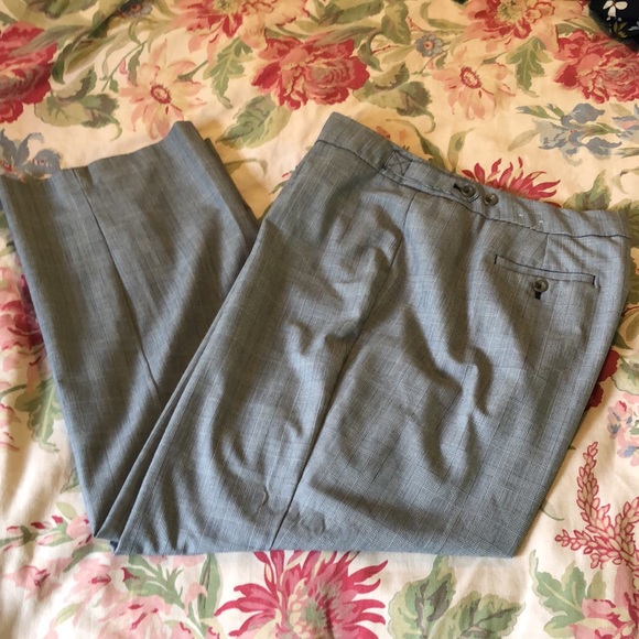 JONES NEW YORK Size 18W Glen Plaid Square FlatFront Wool Spandex Career $119NEW - Picture 13 of 16